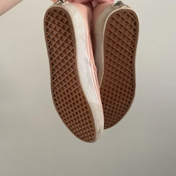 Vans Women's Pink Slip-On Shoes - Picture 3 of 4